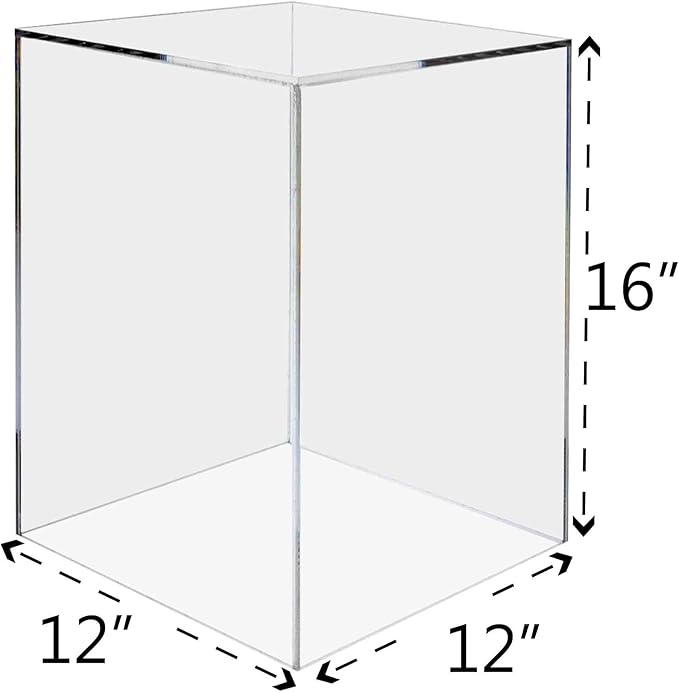 Tall Display Cube 12" W x 12" D x 16" H Clear - Image 7