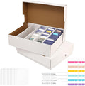 Sports Card Box 5 Row 3200 Count, Cardboard Card Storage Box by BIU-BOOM
