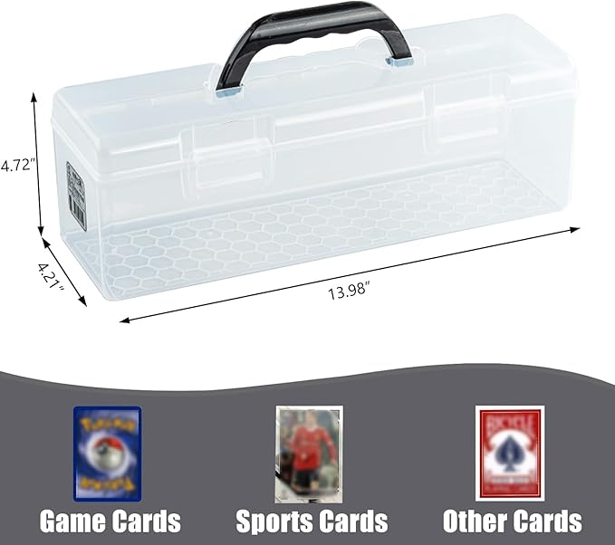 Plastic Trading Card Storage Box, Toploader Baseball Football Sports Card - Image 5