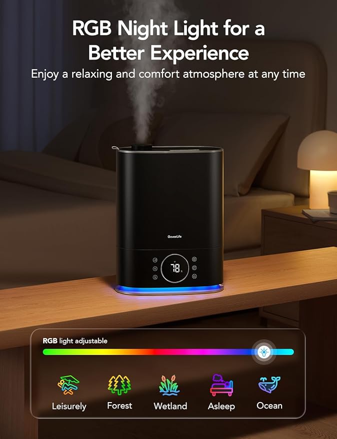 GoveeLife 7L Humidifiers for Bedroom, Smart Top-Fill Cool & Warm Mist - Image 6