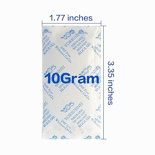 Silica Gel Packets 10 Gram, Reusable Desiccant Packs - Image 2