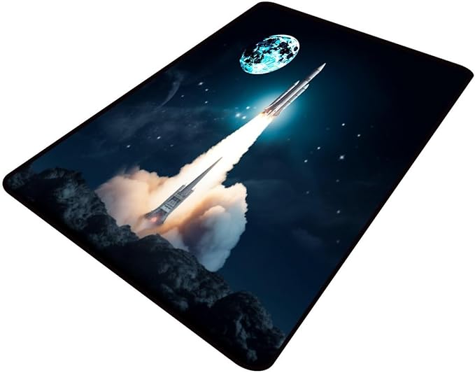 Broadloom, Rocket Liftoff Pattern Printing Lightweight Area Rugs Fade Resistant by Snarena