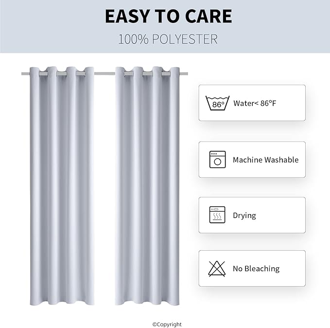 Outdoor Indoor Curtains W52 x L108 - Image 7