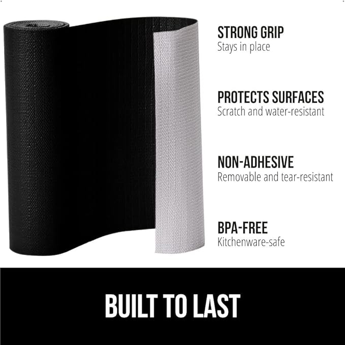 GORILLA GRIP DripGuard Shelf Liner, Non-Adhesive Drawer and Kitchen Cabinet - Image 2