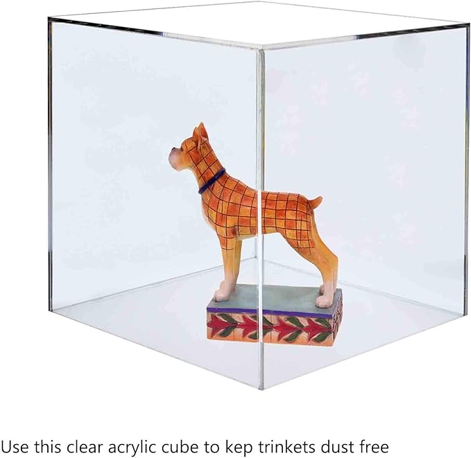 16 Inch Clear Acrylic Display Box No Lid Versatile Square One Piece Plexiglass - Image 3