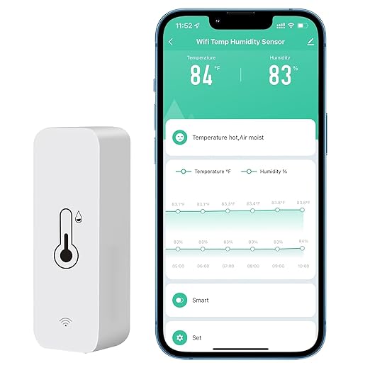 Tuya Smart Wireless Battery Powered Humidity and Temperature Sensor, Free Data by PHOVOLT