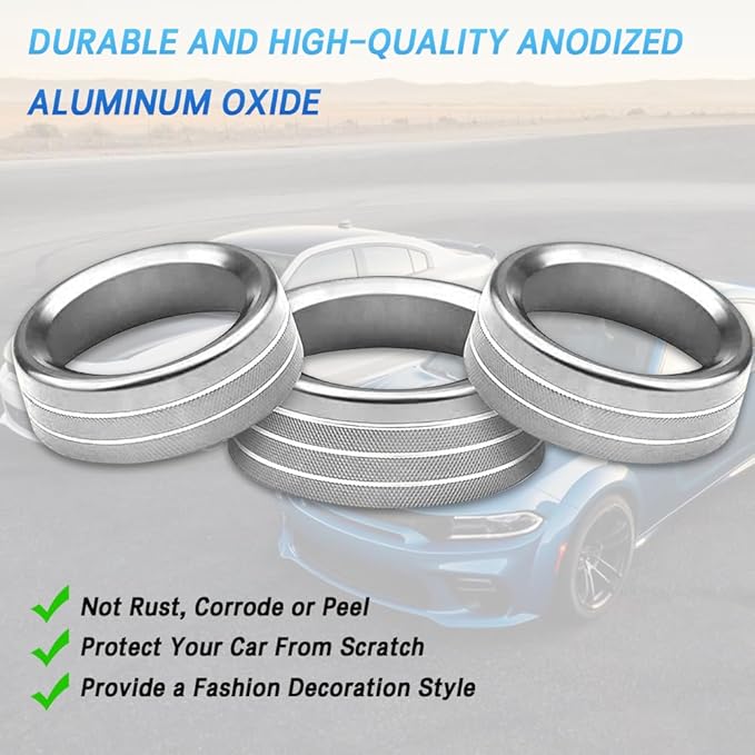 3PCS Air Conditioner Switch Button Knob Cover, Auto Accessories Climate Control - Image 7