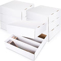 Yexiya 6 Pcs 3200 Count Sports Card Storage Boxes White Trading Card Box by Yexiya