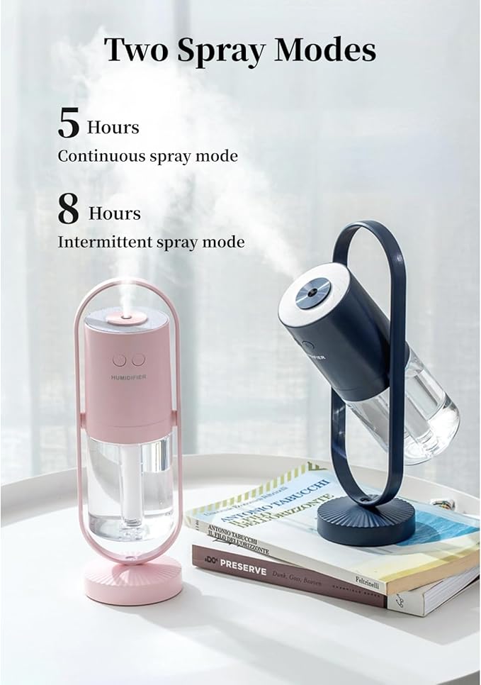 Portable Mini Humidifier, Compact 360° Rotating Cool Mist Air Humidifier - Image 6