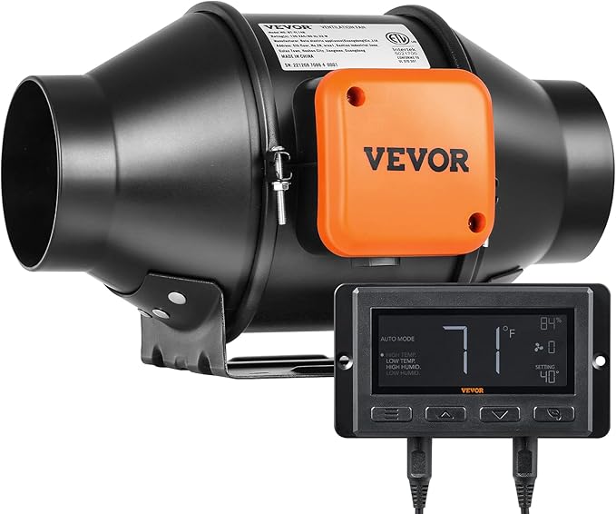 VEVOR Inline Duct Fan, 4-Inch 205 CFM by VEVOR