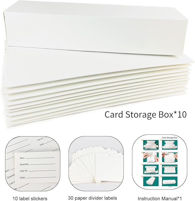 IOKUKI 10-Pack Trading-Card Storage Box, 14.4 INCH Horizontal - Image 7
