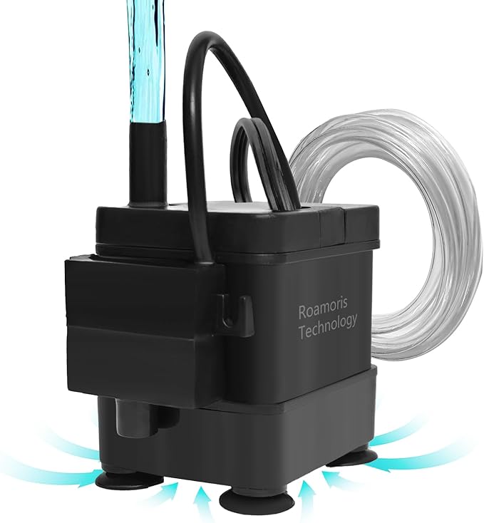 Small Pump With Level Sensor 110V Automatic Submersible Water Pump Mini HVAC by Roamoris