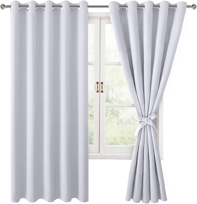 Hiasan Blackout Curtains for Bedroom, 60 x 63 Inches Length by Hiasan
