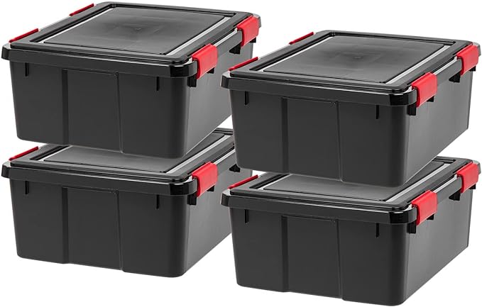 IRIS USA WeatherPro 31 Qt Storage Bins by IRISUSA