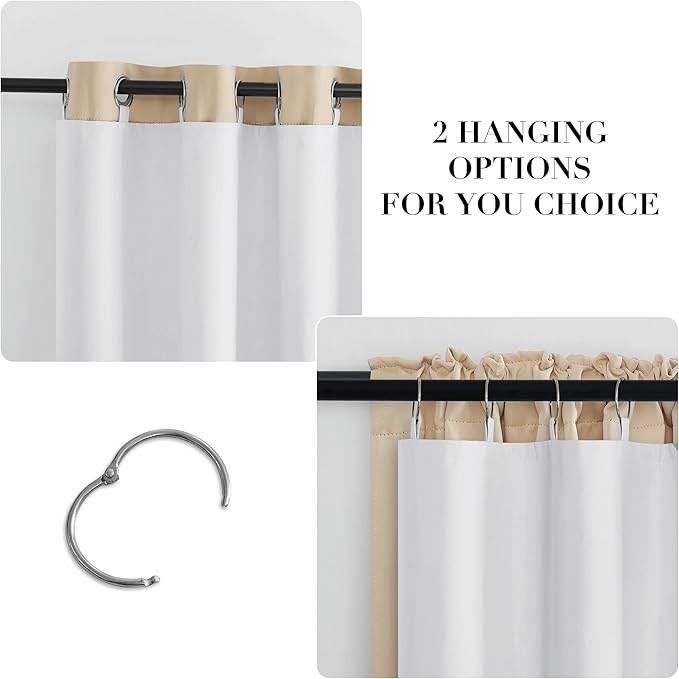 NICETOWN 100% Blackout Curtain Liners, Curtain Lining - Image 3