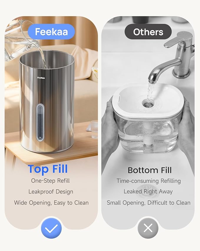 Feekaa Stainless Steel Humidifier Dishwasher Safe, 6L/1.6Gal Cool Mist - Image 9