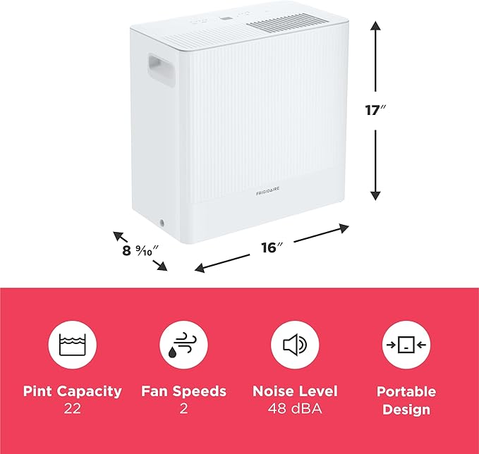 Frigidaire 22-Pint Portable Dehumidifier - Image 4