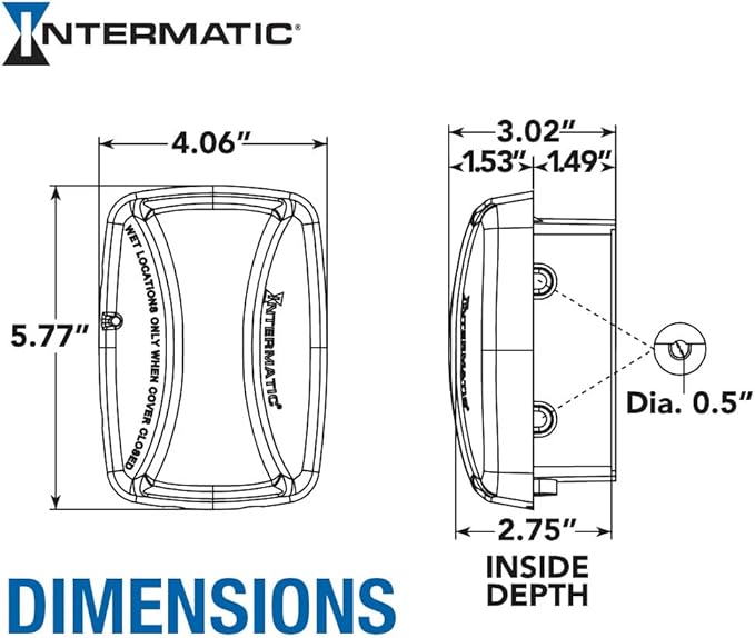 Intermatic WP3100C Weatherproof Electrical Outlet Cover - Image 2