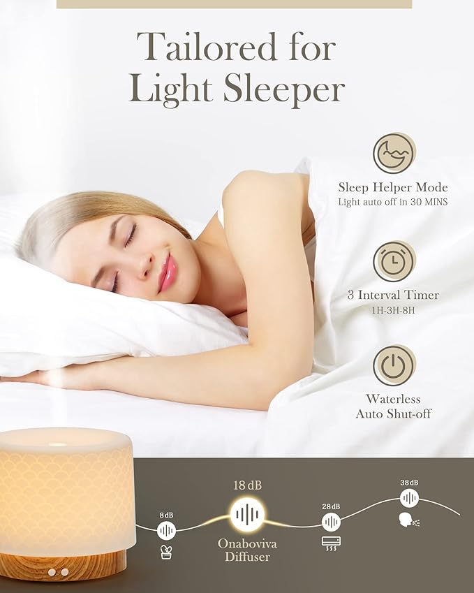 Essential Oil Diffuser, 280ml Ceramic Diffusers - Image 8