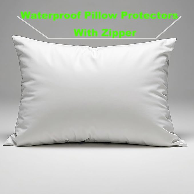 Waterproof Pillow Protectors King 20x38 Inches 1 Pack - Image 3