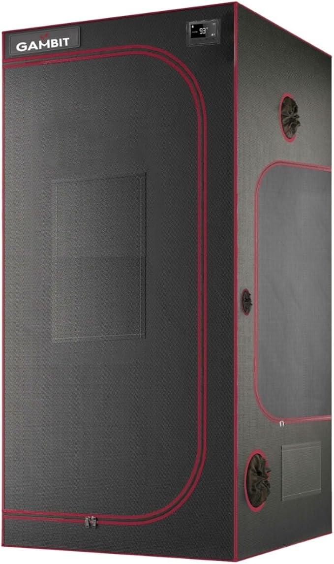 Bud Bunker 4x4 Grow Tent, Thickest 25mm/1-Inch Poles, Heavy-Duty 2000D Diamond by GambitGrowing