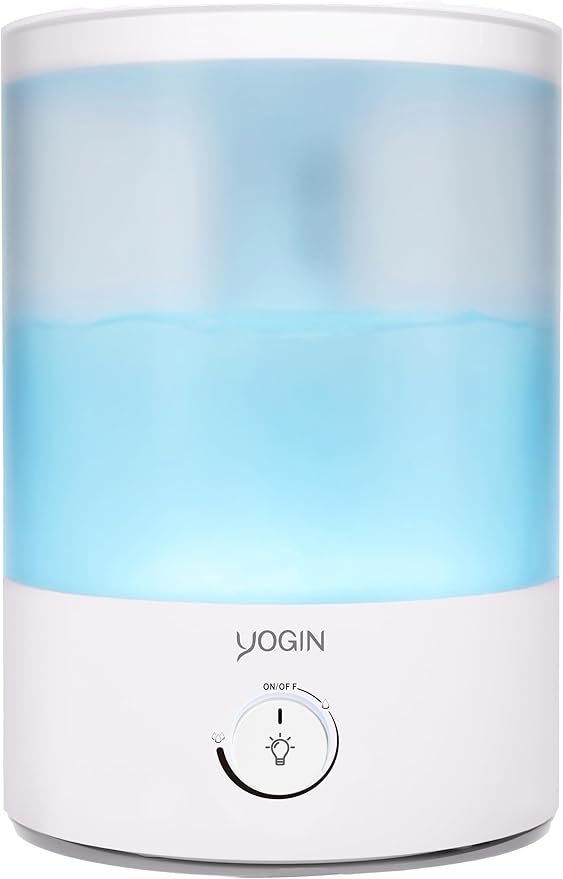YOGIN Humidifiers for Bedroom Large room, Top fill 2.5L Ultrasonic cool mist by Yogin