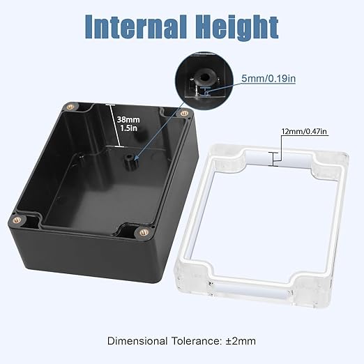 LeMotech Junction Box with Clear Cover IP65 Waterproof Project Box Dustproof - Image 3