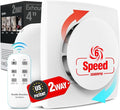Bathroom Exhaust Fan with Remote, 2 Way 6 Speed Upgraded Powerful Low Noise by ARSFAN