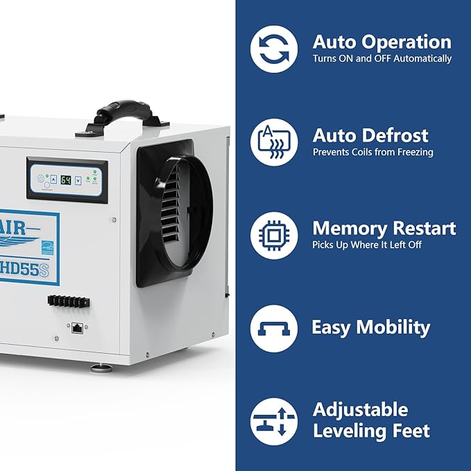 ALORAIR Crawl Space Dehumidifiers 120 PPD Moisture Removal, Crawlspace - Image 2