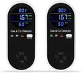 2 Packs Combination Natural-Gas and Carbon-Monoxide-Detector, Koabbit 4-in-1 by ProductCategory