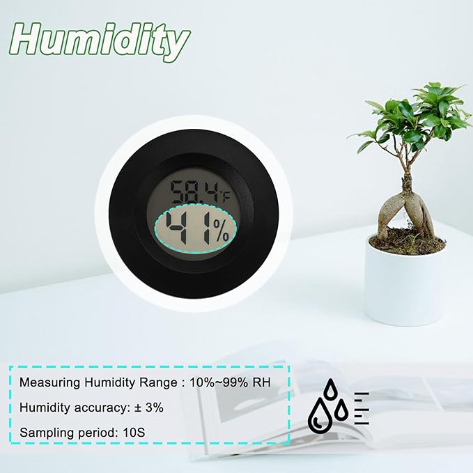 Mini Hygrometer Thermometer Digital Humidity Meter Indoor/Outdoor Humidity - Image 5