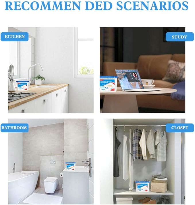 CANAGER Fragrance Free Moisture Absorber Box, Odor Eliminator and Dehumidifier - Image 7