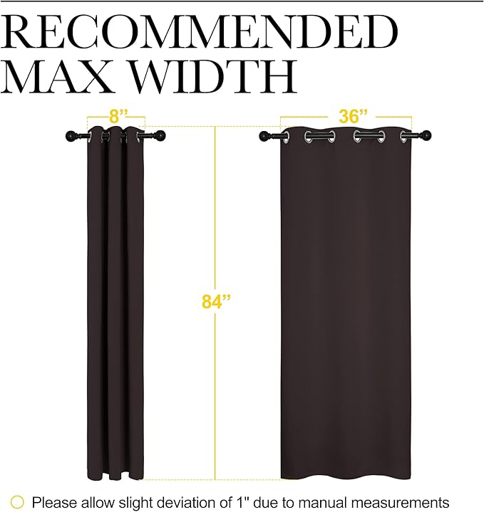NICETOWN Energy Smart Thermal Insulated Solid Grommet Blackout Curtains/Drapes - Image 8