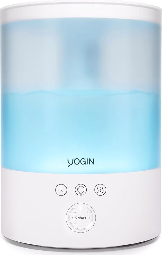 YOGIN Humidifiers for Bedroom Large room, Top fill 2.5L Ultrasonic cool mist by Yogin