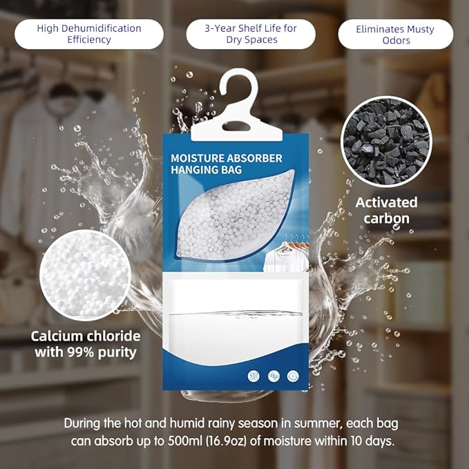 Hanging High-Purity Moisture Absorber, 10 Pack - Image 4
