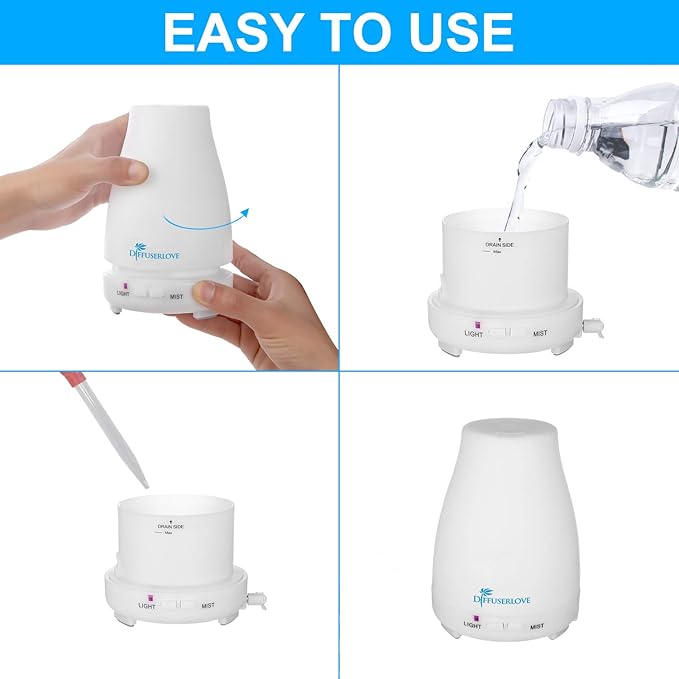 Diffuserlove Essential Oil Diffusers 200ML Remote Control Ultrasonic Mist - Image 6