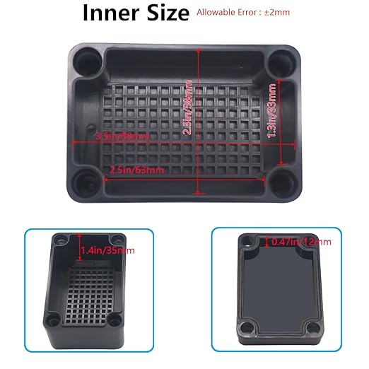Junction Box, IP67 Waterproof ABS Black Project Box - Image 4