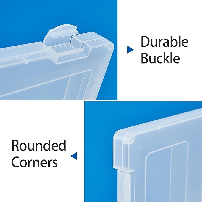 6 Pack A4 Paper Storage Box, 8.5 x 11 Project Case - Image 5