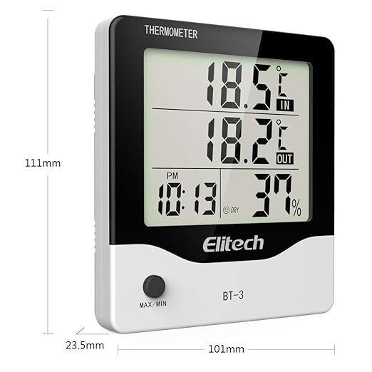 Elitech BT-3 Digital Hygrometer Thermometer Temperature and Humidity Monitor - Image 2
