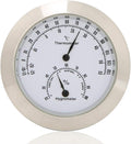 Tbest Guitar Analog Hygrometer, Round Alloy Digital Thermometer Hygrometer by LetYourCarMoreColorful