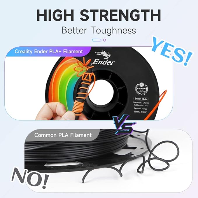 Creality 3D Printer Filament, PLA Plus Filament 1.75mm Jade Green, PLA Pro - Image 4