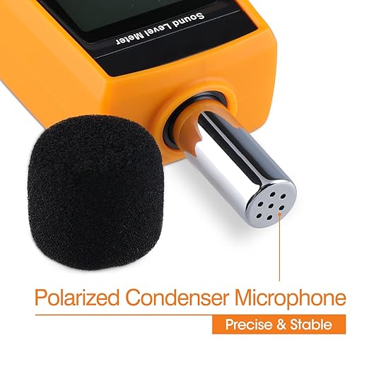 Decibel Meter Sound Level Reader 30-130dB, Hand-held Sound Noise Meter - Image 5