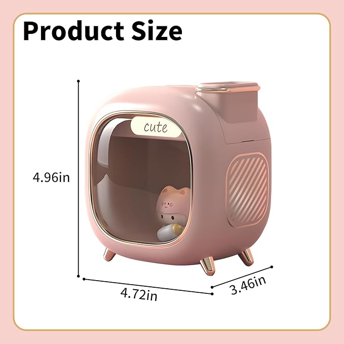 Cute Pet Humidifier, 13.5oz Creative TV Humidifier, USB Plug in Use, Desktop - Image 2