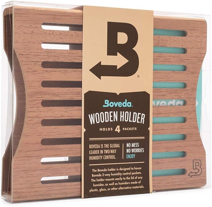 Boveda Cedar Wooden Humidity Pack Holder by Boveda