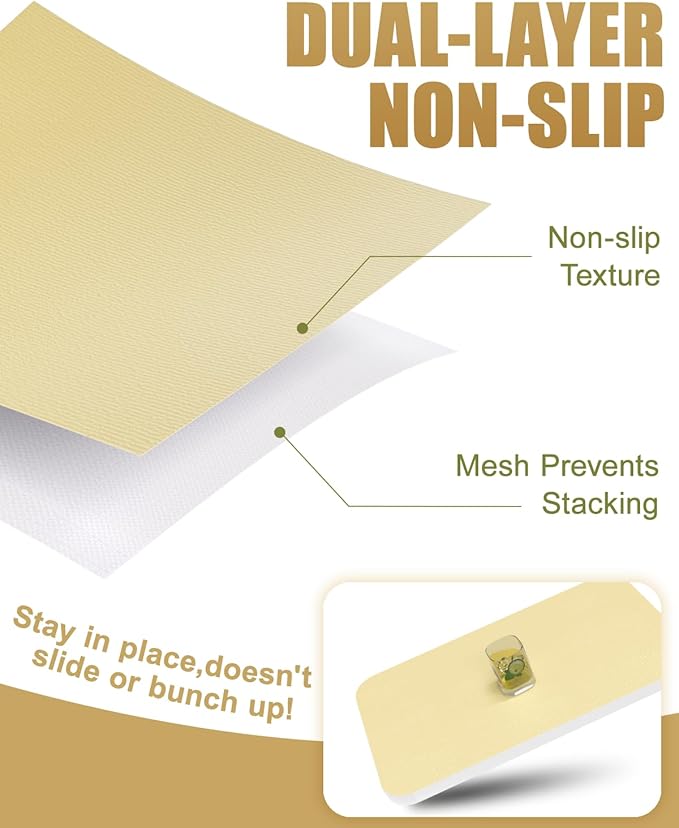 Shelf Liners for Kitchen Cabinets Non-Adhesive, Non-Slip Thickened Shelf Paper - Image 2