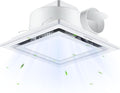 Bathroom Exhaust Fan with Light 10" Ultra Quiet 1.0 Sones, Exhaust Fan Mounting by Unknown
