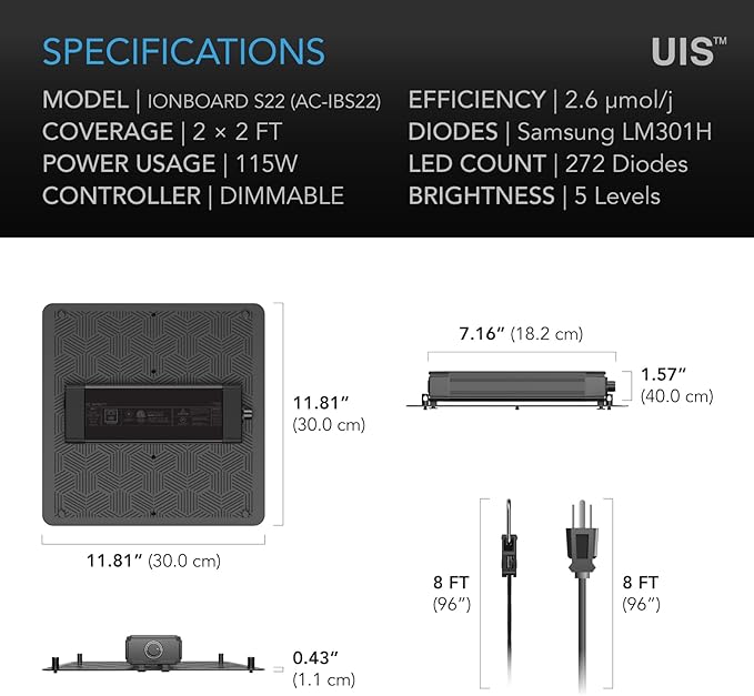 AC Infinity IONBOARD S22, LED Grow Light Board - Image 7