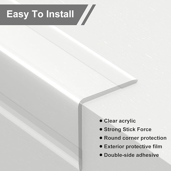 Wall Corner Protector, Table & Stairs, Edge Protector, Scratch Prevention & - Image 2