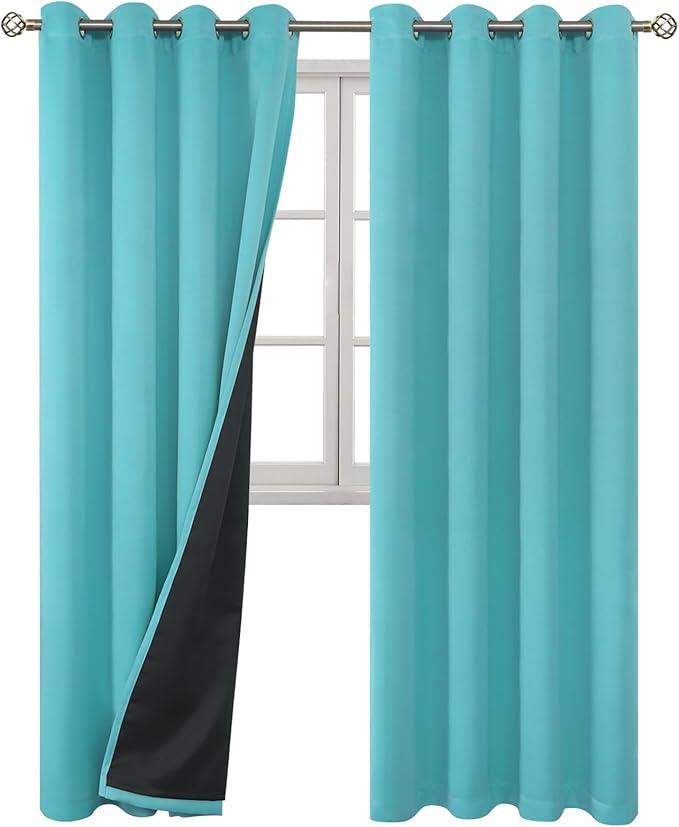 BGment 100% Blackout Curtains 108 Inch Long 2 Panles Set, Thermal Insulated - Image 9