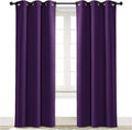 NICETOWN Curtain Blackout Drape Panel, Single Panel, 34 x 84 inch, Royal Purple by NICETOWN
